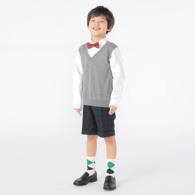 シップス（SHIPS）/SHIPS KIDS:100〜130cm / 14GG Vネック ベスト_6