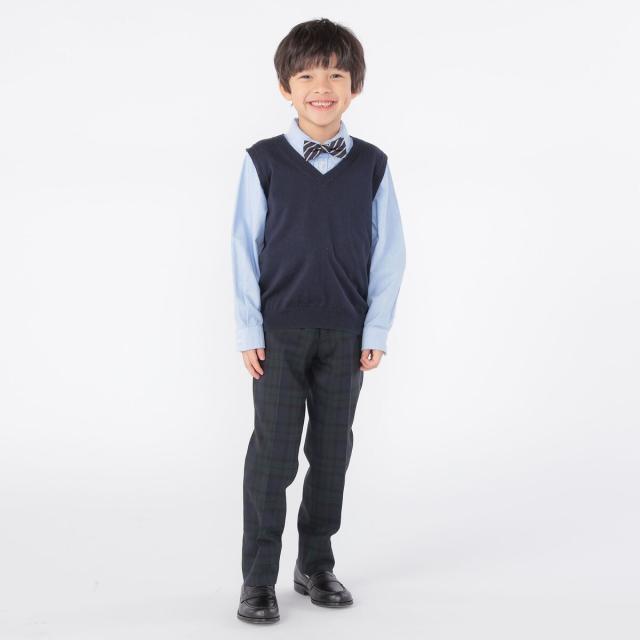 シップス（SHIPS）/SHIPS KIDS:100〜130cm / 14GG Vネック ベスト_8
