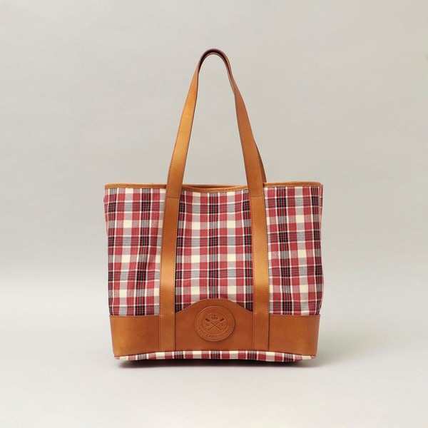 シップス/WINE LABEL: TARTANCHECK ECO BAG TOTE