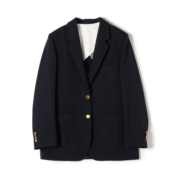シップス（SHIPS）/SHIPS Primary Navy Label:ネイビーテーラードジャケット2