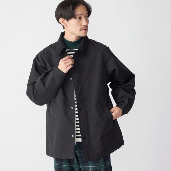 シップス/＊ＳＨＩＰＳ：　〈撥水〉　ＣＯＲＤＵＲＡ（Ｒ）　ナイロン混　ラグランスリーブ　ハンティング　ジャケッ_1