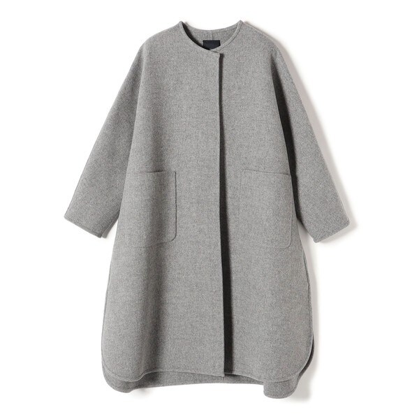 シップス（SHIPS）/Primary NavyLabel:ウールダブルフェイスノーカラー 