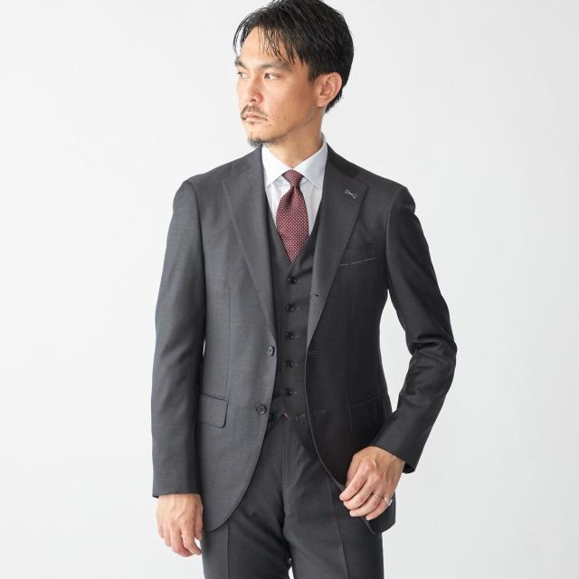 シップス SHIPS Loro Piana 3ピース スーツ シルク混 SHIPS×Loro Piana 3ピース スーツ セットアップ シルク混 通年
