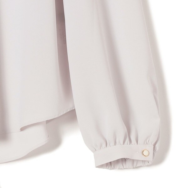 シップス/*〈手洗い可能〉アシンメトリーボタン付きスカーフ風ブラウス◇