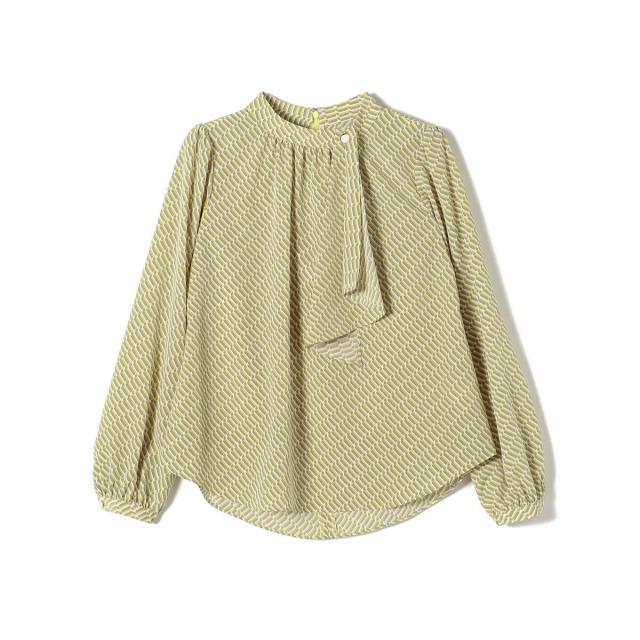 シップス/*〈手洗い可能〉アシンメトリーボタン付きスカーフ風ブラウス◇_17