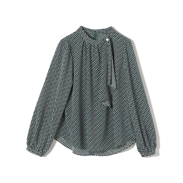 シップス/*〈手洗い可能〉アシンメトリーボタン付きスカーフ風ブラウス◇_19