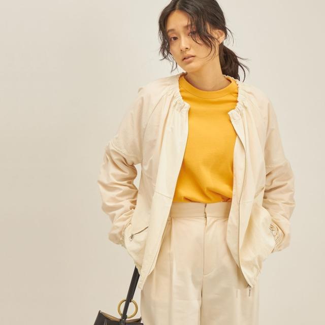 シップス（SHIPS）/〈手洗い可能/撥水加工〉ナイロン ギャザー ショート ブルゾン ◇の通販は