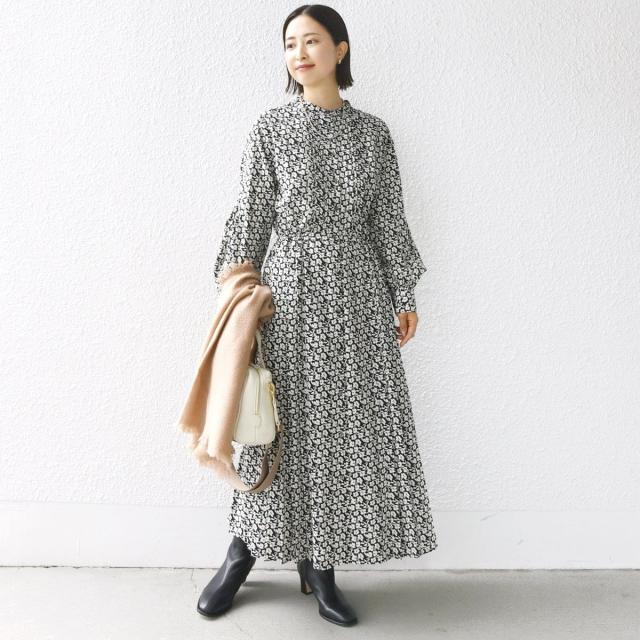 SHIPS シップス 花柄ロングワンピース - メルカリ