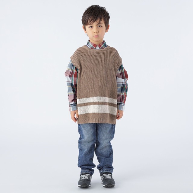 シップス/【SHIPS KIDS別注】ARCH&LINE:110〜145cm / ギマ コットン