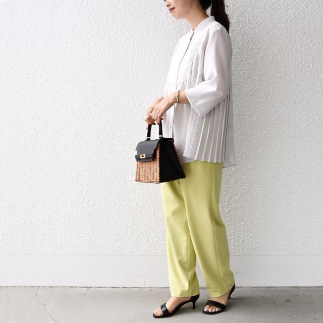 シップス（SHIPS）/《一部追加予約》【WEB限定】〈手洗い可能〉ストレッチ ジョーゼット プリーツ ブラウス