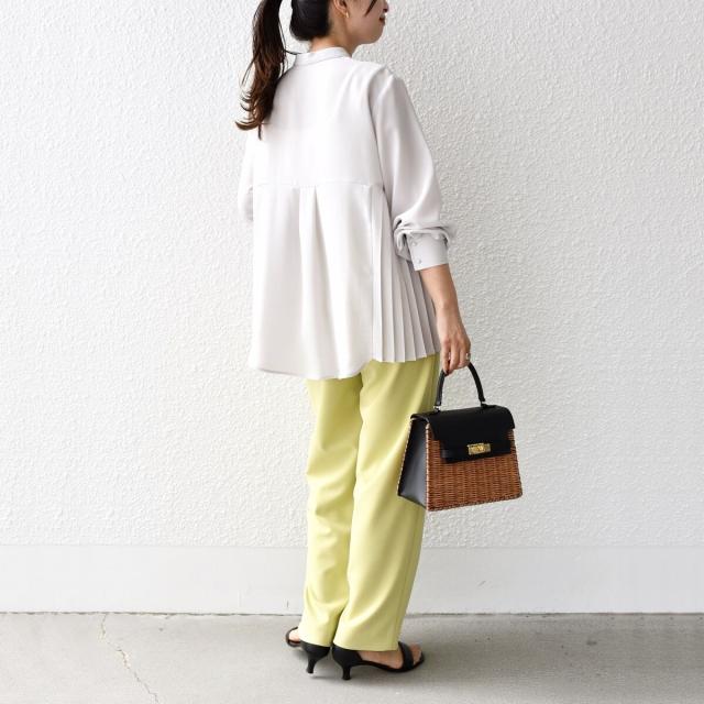 シップス（SHIPS）/《一部追加予約》【WEB限定】〈手洗い可能〉ストレッチ ジョーゼット プリーツ ブラウス