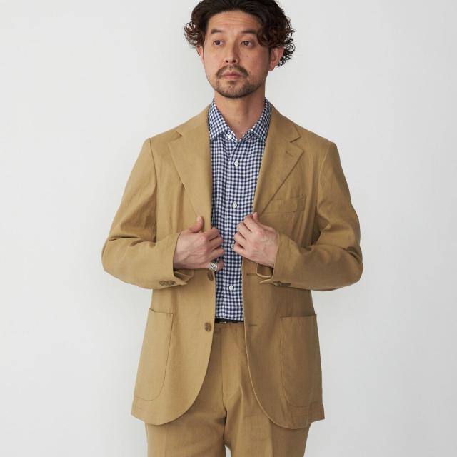 シップス（SHIPS）/SHIPS:〈セットアップ対応/手洗い可能〉 イージー リネン ストレッチ ジャケットの通販は