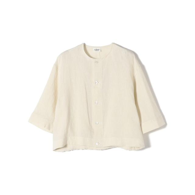 シップス/LE GLAZIK:〈手洗い可能〉リネン シャツ ジャケット