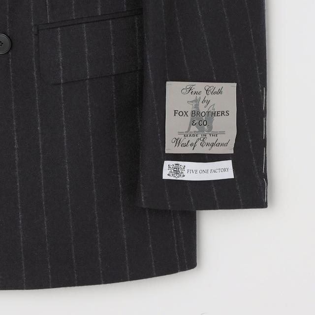 SHIPS: ラグジュアリー フォックスブラザーズ チョークストライプ ダブル スーツ SHIPS: ラグジュアリー フォックスブラザーズ チョークストライプ