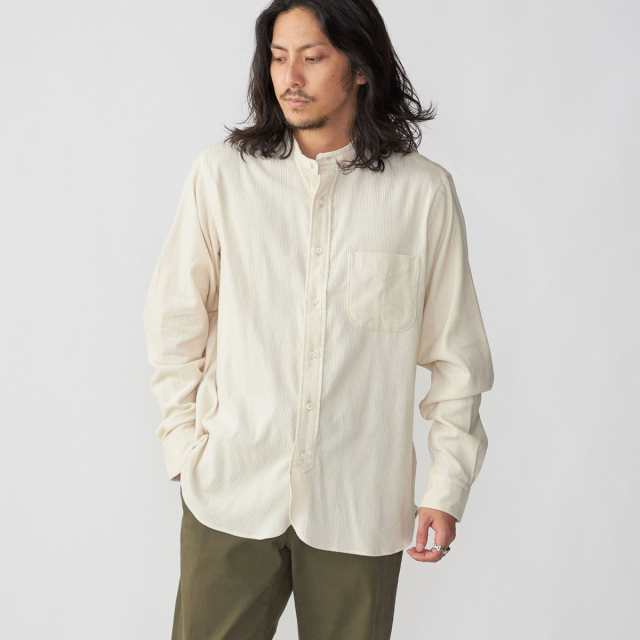 シップス（SHIPS）/【SHIPS別注】IKE BEHAR: ワイドコーデュロイ バンドカラーシャツの通販は 25,960円