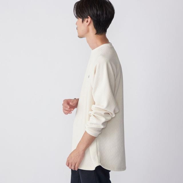 海外限定 PLEASURES ペイン グラフィック サーマル 長袖 Tシャツ 接触冷感】ペーパータッチ天竺ロングスリーブTシャツ(M ホワイト