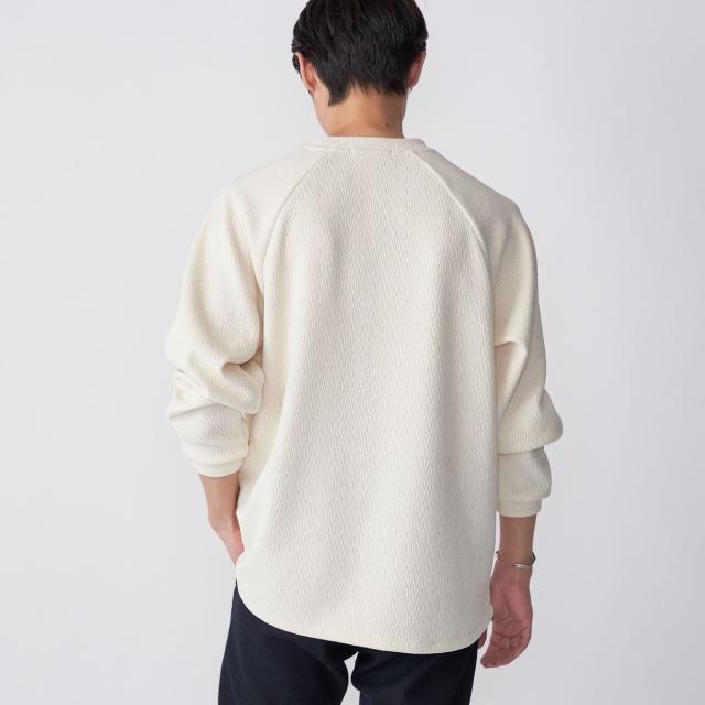 海外限定 PLEASURES ペイン グラフィック サーマル 長袖 Tシャツ シップス（SHIPS）/*SHIPS: ワンポイント ロゴ ベロア サーマル