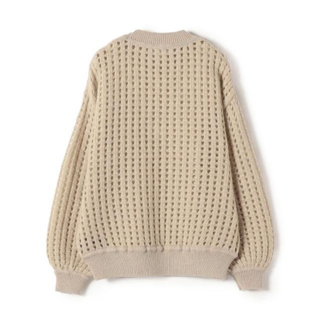 シップス（SHIPS）/SHIPS Primary Navy Label:〈手洗い可能〉メッシュ ニット プルオーバー_2