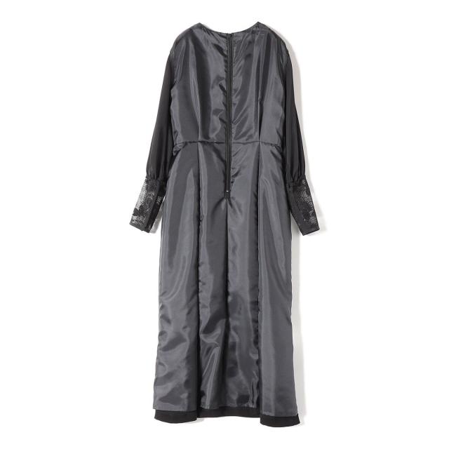 シップス（SHIPS）/《追加予約》【SHIPS別注】kaene:ブラック フォーマル レース スリーブ ワンピース（セレモ