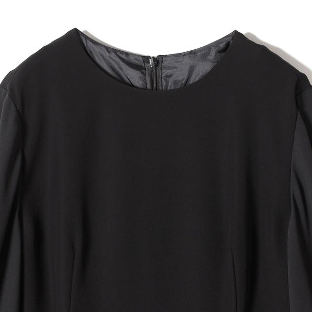 シップス（SHIPS）/《追加予約》【SHIPS別注】kaene:ブラック フォーマル レース スリーブ ワンピース（セレモ