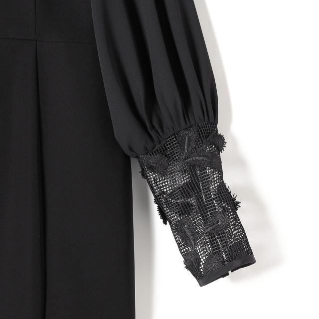 シップス（SHIPS）/《追加予約》【SHIPS別注】kaene:ブラック フォーマル レース スリーブ ワンピース（セレモ