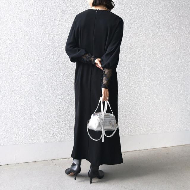 シップス（SHIPS）/《追加予約》【SHIPS別注】kaene:ブラック フォーマル レース スリーブ ワンピース（セレモ