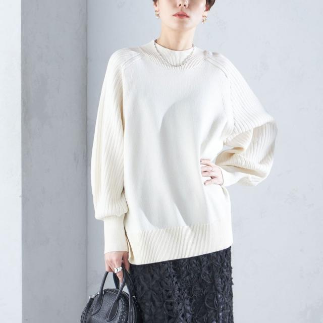 シップス（SHIPS）/〈手洗い可能〉マーセライズ コットン 編地 切替 プルオーバー 24SS ◇の通販は 9,861円