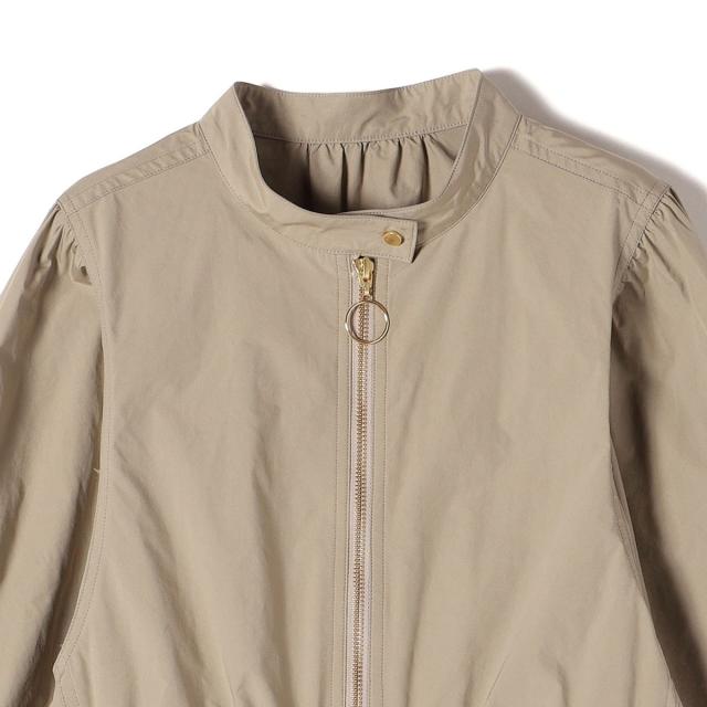 シップス（SHIPS）/〈手洗い可能〉割繊 ナイロン スタンドカラー