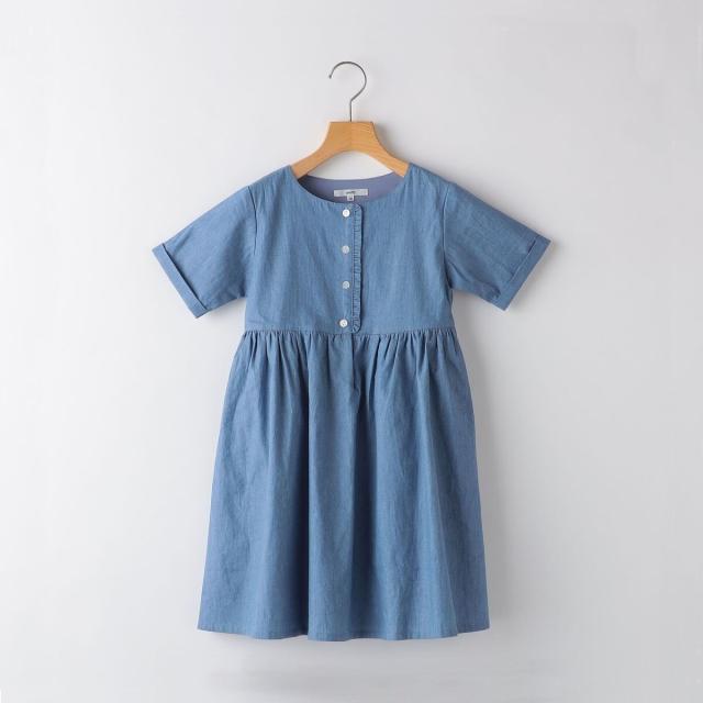 シップス(SHIPS)/SHIPS KIDS:80〜90cm / ダンガリー 半袖 ワンピースの通販は
