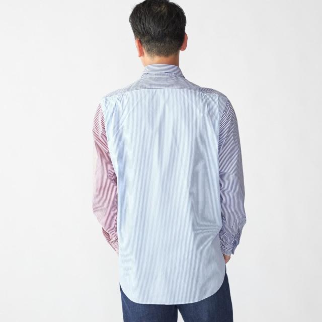 シップス（SHIPS）/Southwick Gate Label: ボタンダウン ブロード ストライプ シャツ