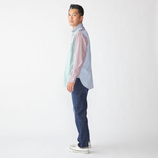 シップス（SHIPS）/Southwick Gate Label: ボタンダウン ブロード ストライプ シャツ