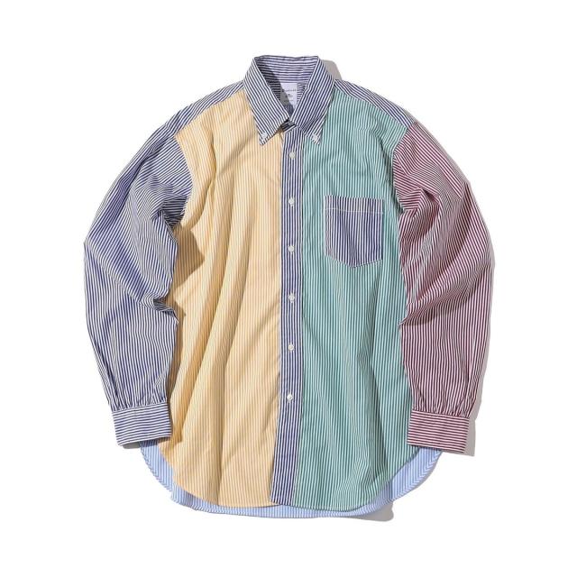 シップス（SHIPS）/Southwick Gate Label: ボタンダウン ブロード ストライプ シャツ