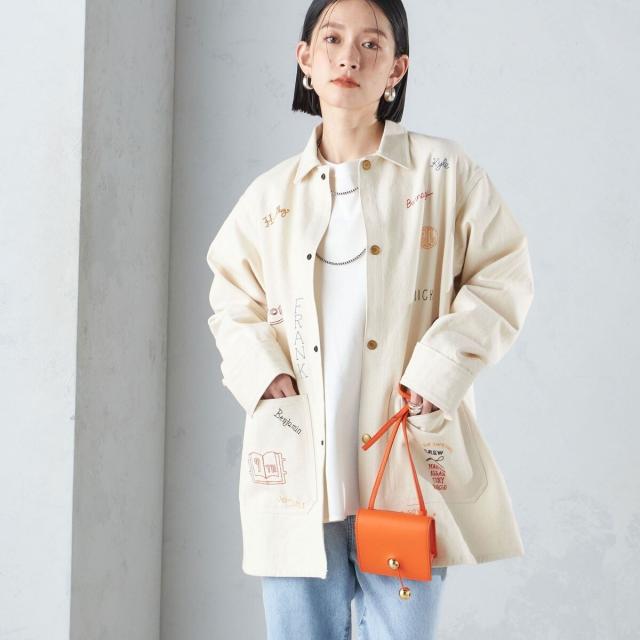 シップス（SHIPS）/【SHIPS別注】WHITE FIELD:〈洗濯機可能〉エンブロイダリー ジャケット