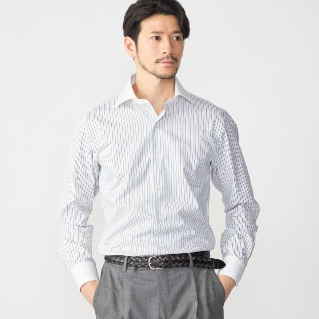 シップス（SHIPS）/SHIPS: ワイドカラー マルチ ストライプ クレリック シャツ