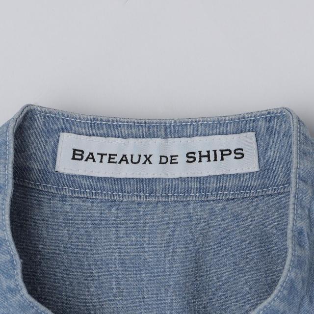 シップス（SHIPS）/BATEAUX DE SHIPS: スタンドカラー ダンガリー 長袖 ウエスタンシャツ_10