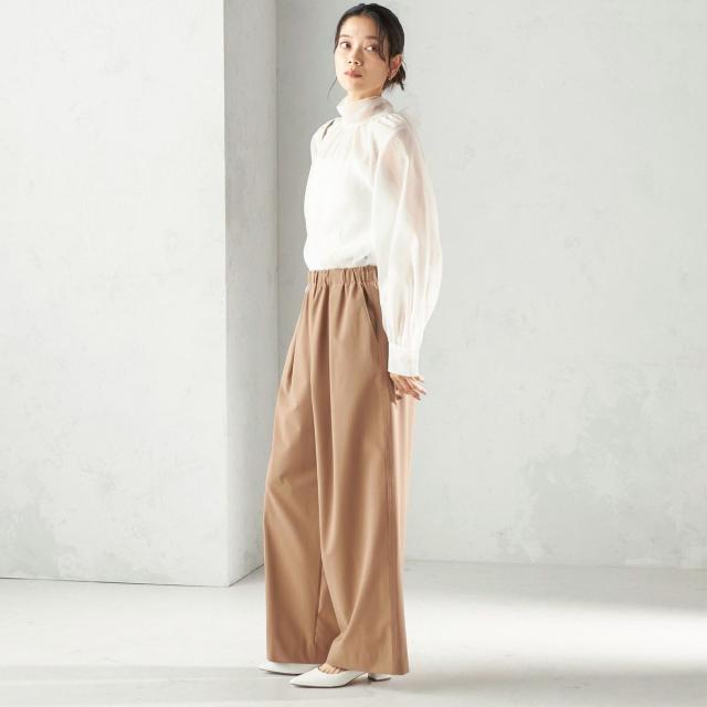 シップス（SHIPS）/《一部追加予約》〈手洗い可能〉オーガンジー リボン ブラウス