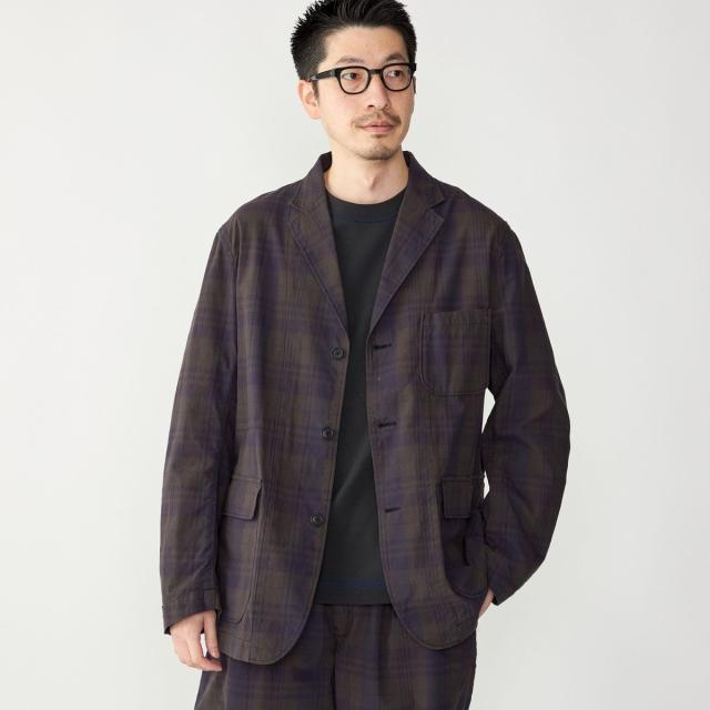 シップス（SHIPS）/SHIPS: 〈セットアップ対応〉ダークトーン チェック コットン シャツ ジャケット_1