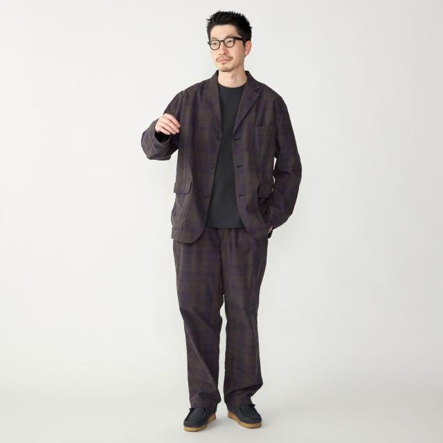 シップス（SHIPS）/SHIPS: 〈セットアップ対応〉ダークトーン チェック コットン シャツ ジャケット_3