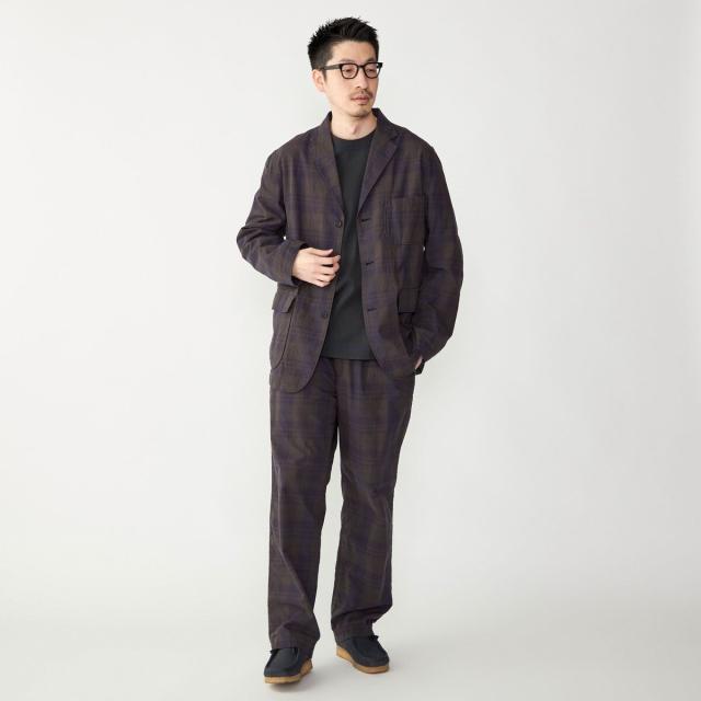 シップス（SHIPS）/SHIPS: 〈セットアップ対応〉ダークトーン チェック コットン シャツ ジャケット_8