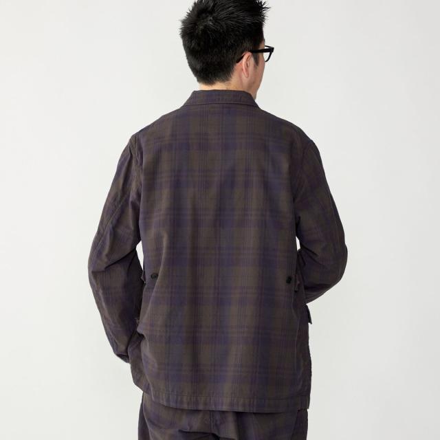 シップス（SHIPS）/SHIPS: 〈セットアップ対応〉ダークトーン チェック コットン シャツ ジャケット_11