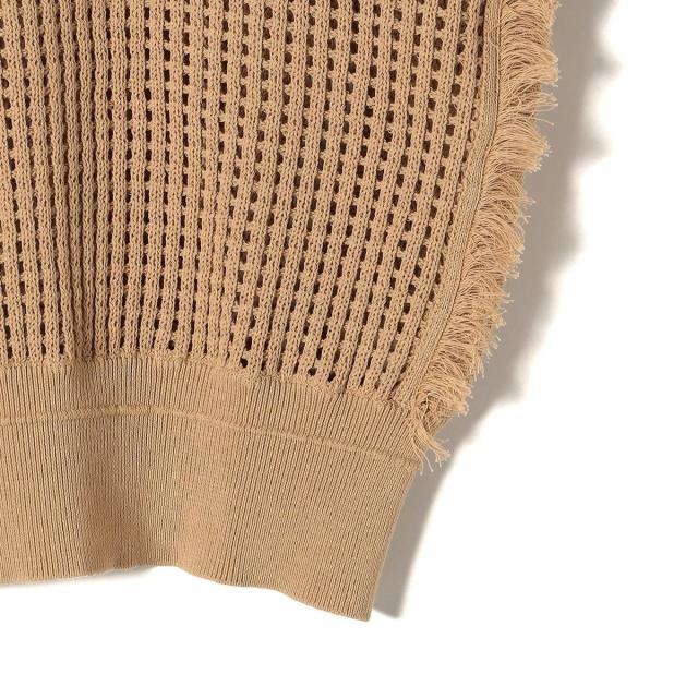 SHIPS for women / シップスウィメン 〈手洗い可能〉メッシュ 編み 前後 ２WAY ニット ベスト ◇ SHIPS｜<手洗い可能>メッシュ 編み 前後 2WAY ニット ベスト