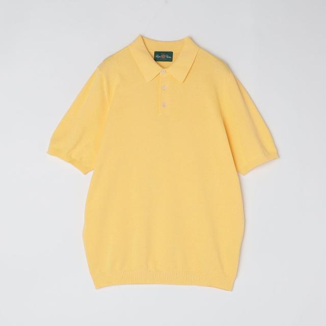 シップス（SHIPS）/ALANPAINE: 14ゲージ コットン ニット ポロシャツ