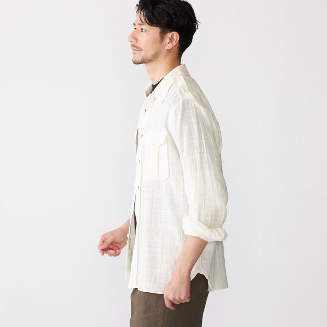 シップス（SHIPS）/【SHIPS別注】G．ROVER: シアー チェック サファリシャツの通販は