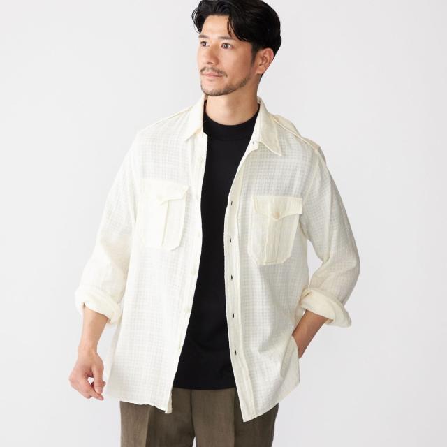 シップス（SHIPS）/【SHIPS別注】G．ROVER: シアー チェック サファリシャツの通販は