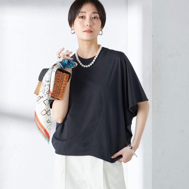 シップス（SHIPS）/assiette:〈手洗い可能〉プレミアム 天竺 ワイド