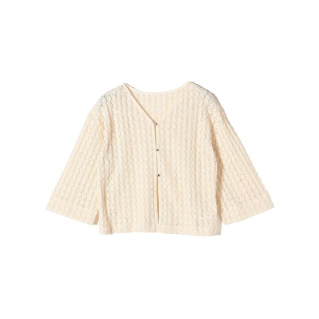 シップス（SHIPS）/【SHIPS別注】assiette:〈手洗い可能〉レース 2WAY カーディガン