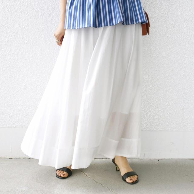 シップス（SHIPS）/〈手洗い可能〉ウエスト ゴム ギャザー スカート 2 