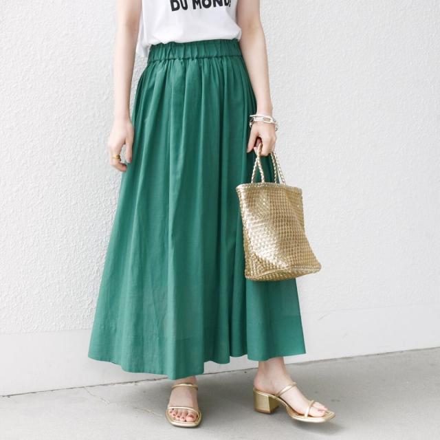 シップス（SHIPS）/〈手洗い可能〉ウエスト ゴム ギャザー スカート 2 