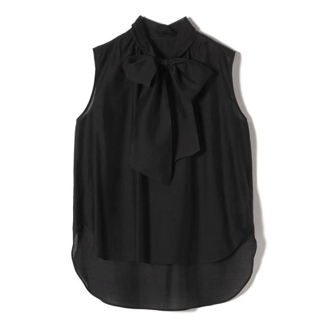 シップス(SHIPS)/〈手洗い可能〉オーガンジー リボン ノースリーブ ブラウスの通販は シップス(SHIPS)/〈手洗い可能〉オーガンジー リボン ノースリーブ ブラウスの通販は