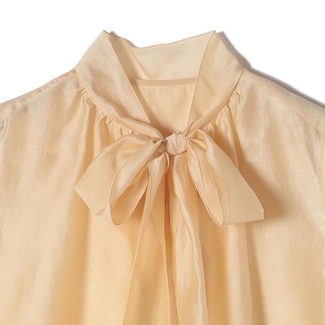 シップス(SHIPS)/〈手洗い可能〉オーガンジー リボン ノースリーブ ブラウスの通販は シップス(SHIPS)/〈手洗い可能〉オーガンジー リボン ノースリーブ ブラウスの通販は